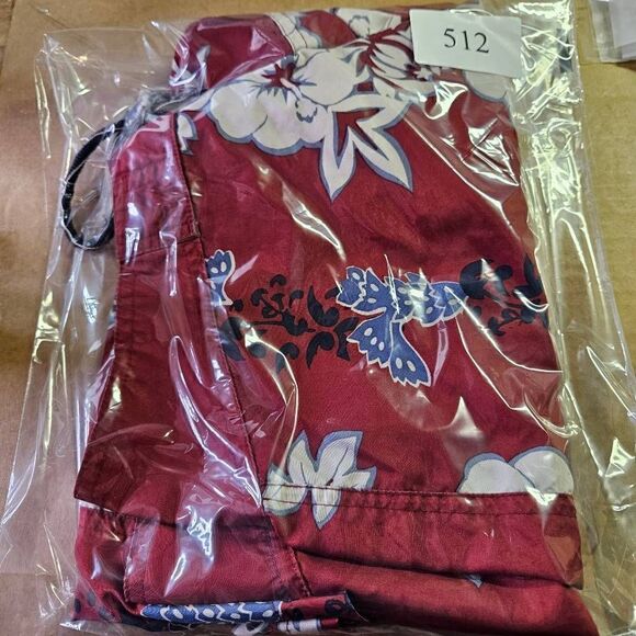 Old Navy Swim Trunks Mens Size Medium Red Floral Board Shorts - Picture 10 of 10